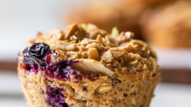 blueberry oatmeal muffin cup