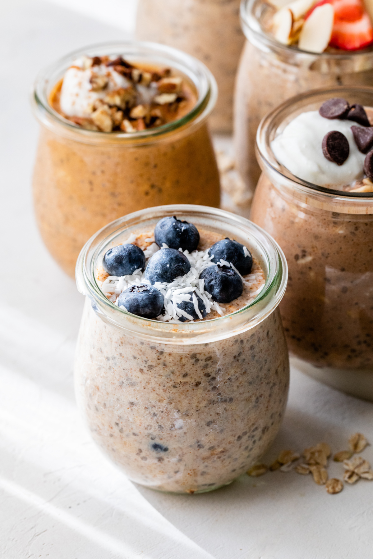 blueberry protein overnight oats