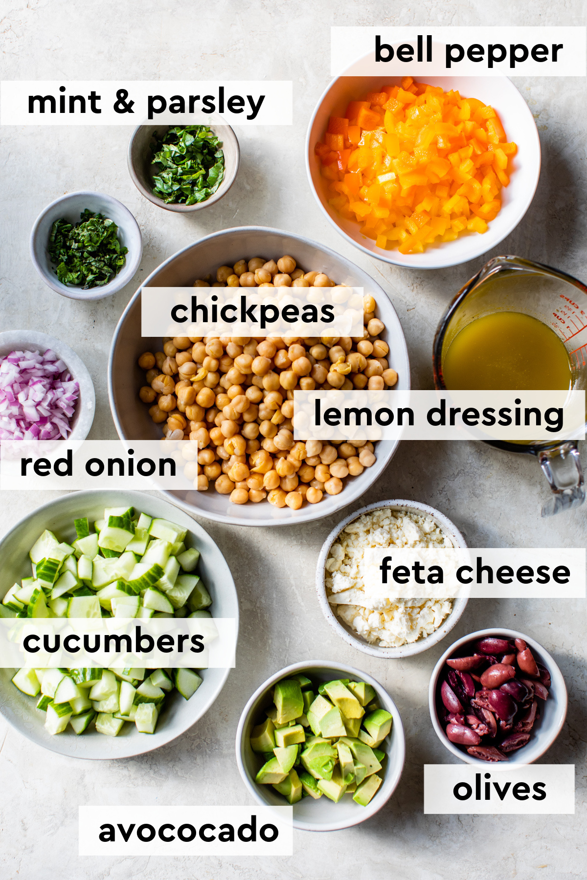 mediterranean chickpea salad ingredients
