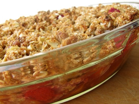 Peach & Raspberry Crisp