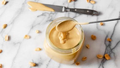 homemade peanut butter in a jar